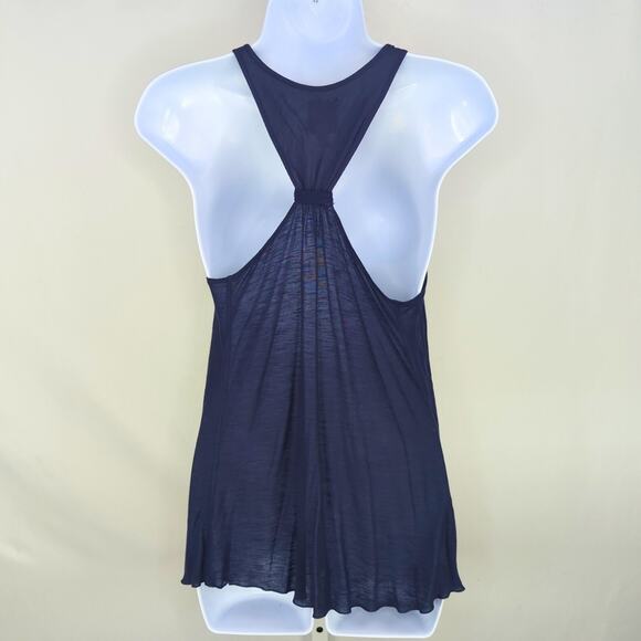 Anthropologie Tiny Embroidered Floral Racerback Tank Top XS Boho Feminine - Picture 2 of 11